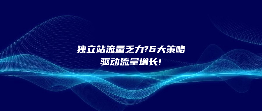 獨(dú)立站流量乏力?6大策略驅(qū)動(dòng)流量增長!